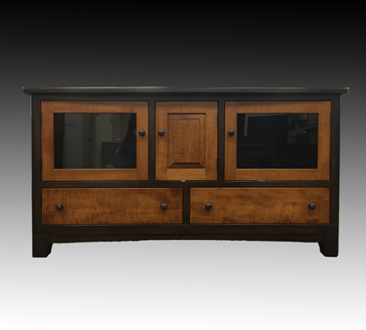 Andal Woodworking Brockton Series 61-inch Two-Tone TV Console